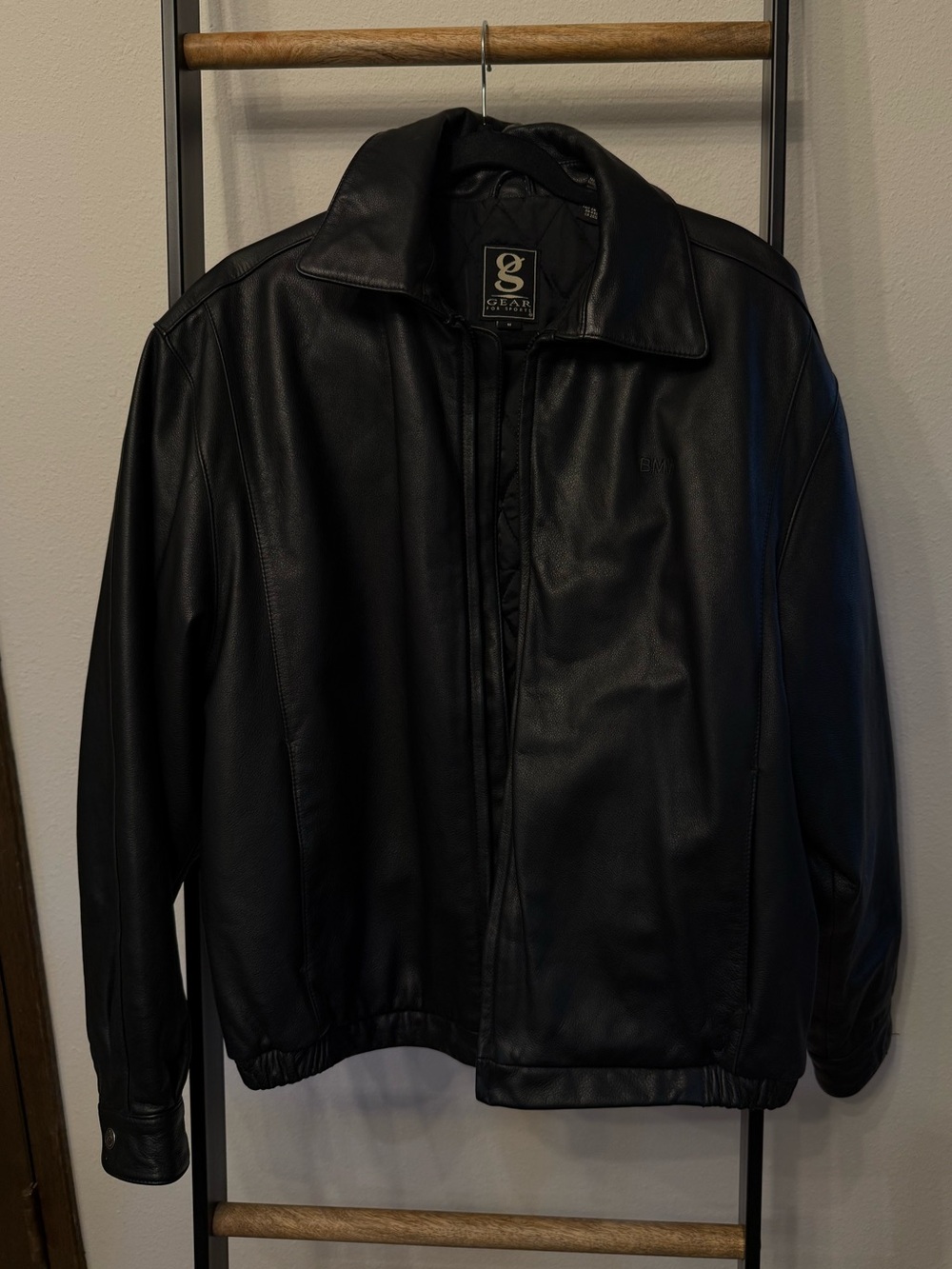 100% Leather BMW Bomber Jacket